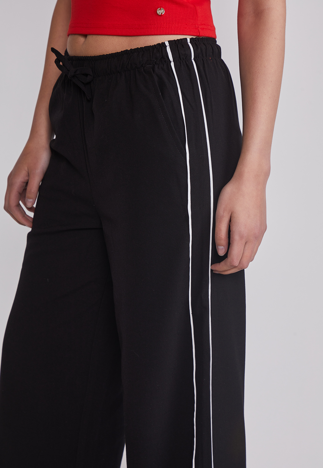 Pantalón Mujer Banda Lateral Negro Sioux 3