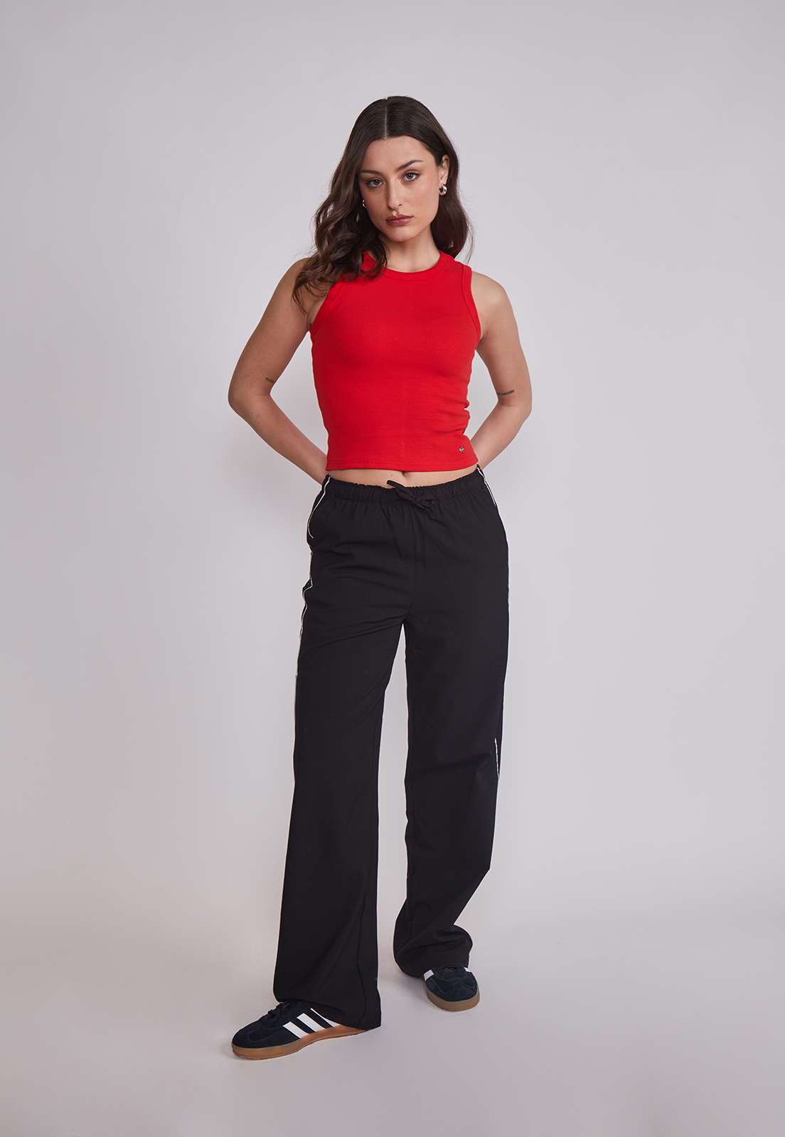 Peto Mujer Rib Ajustado Rojo Sioux 3