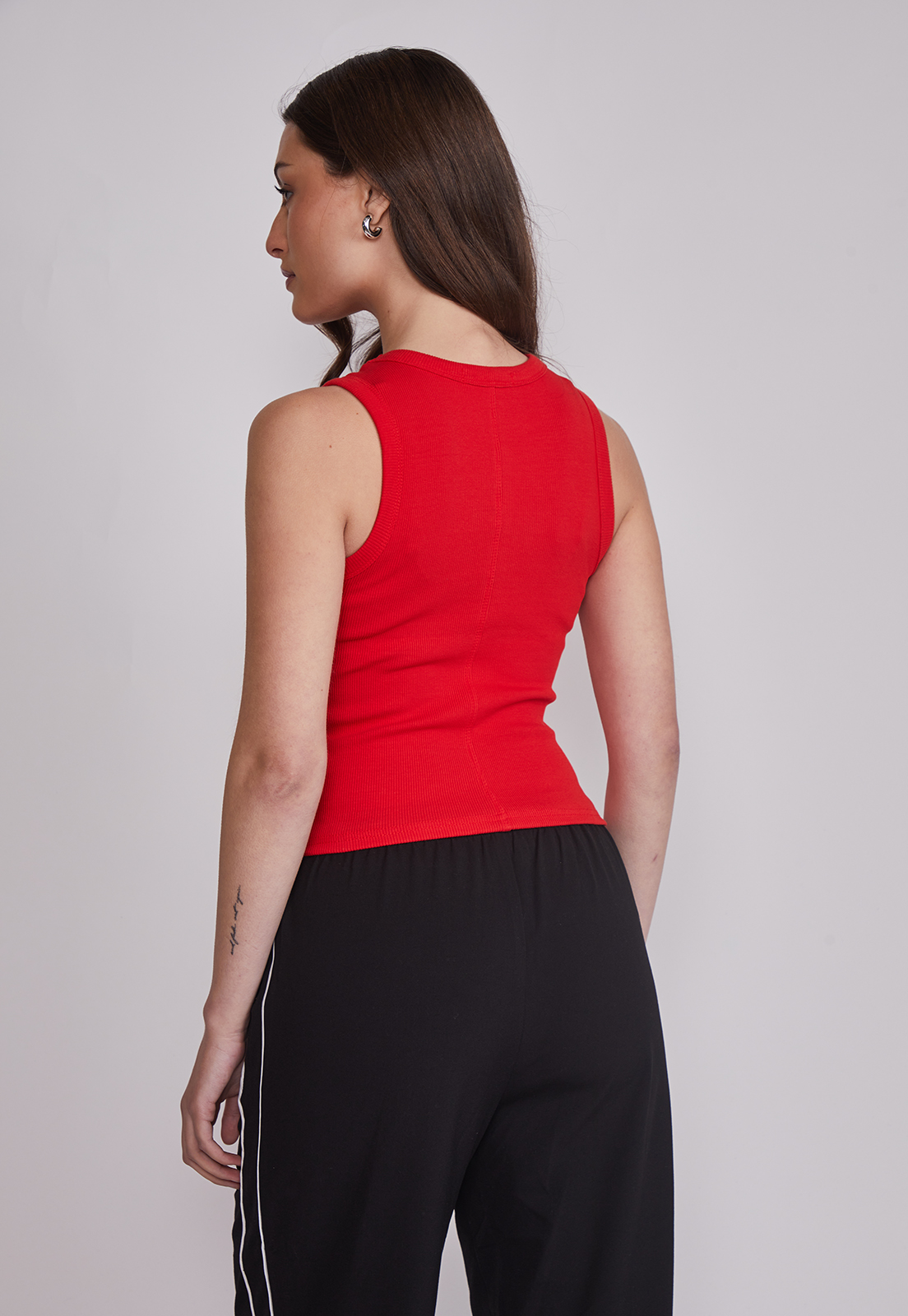 Peto Mujer Rib Ajustado Rojo Sioux 2