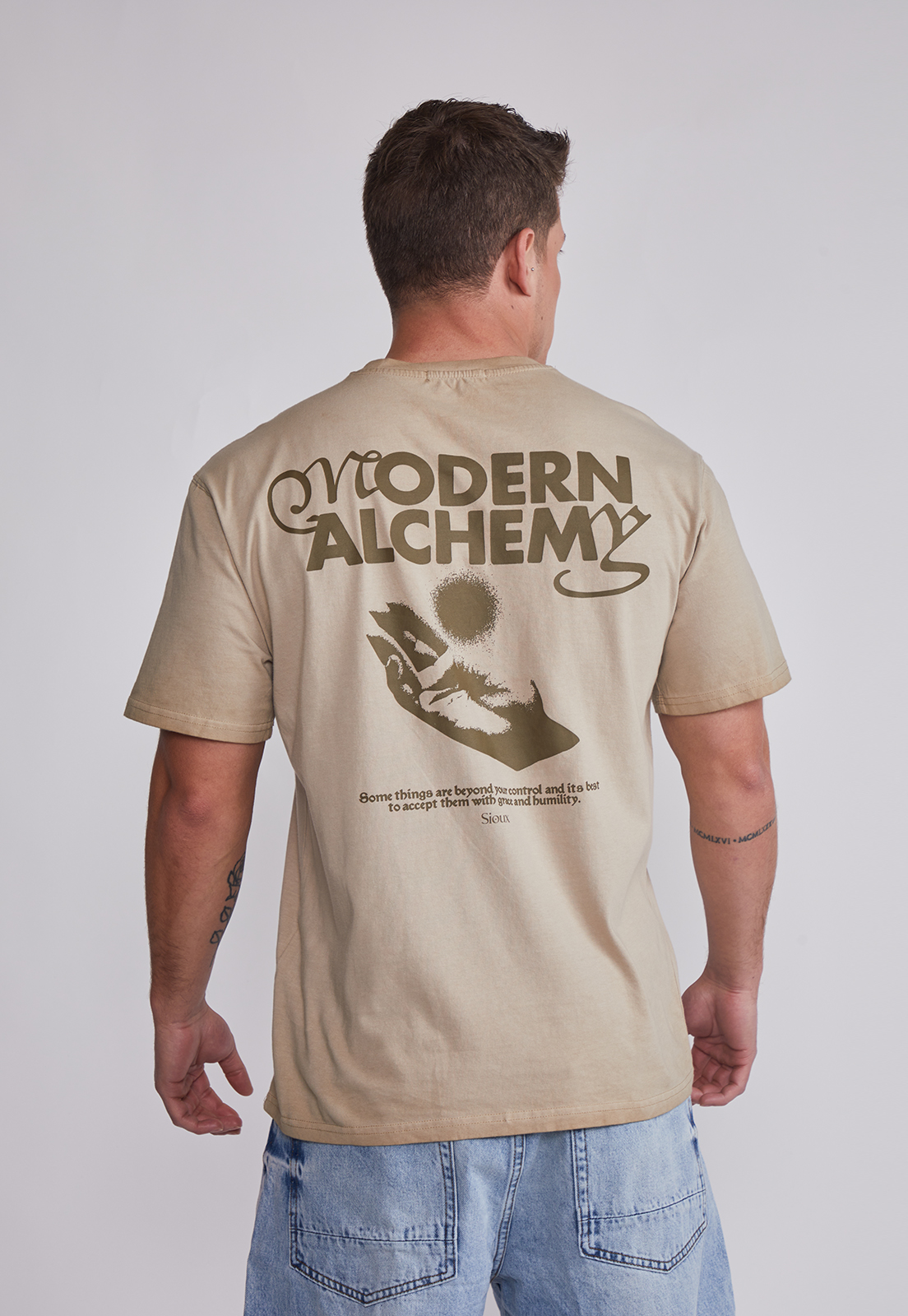 Polera Hombre Mano Beige Sioux 2