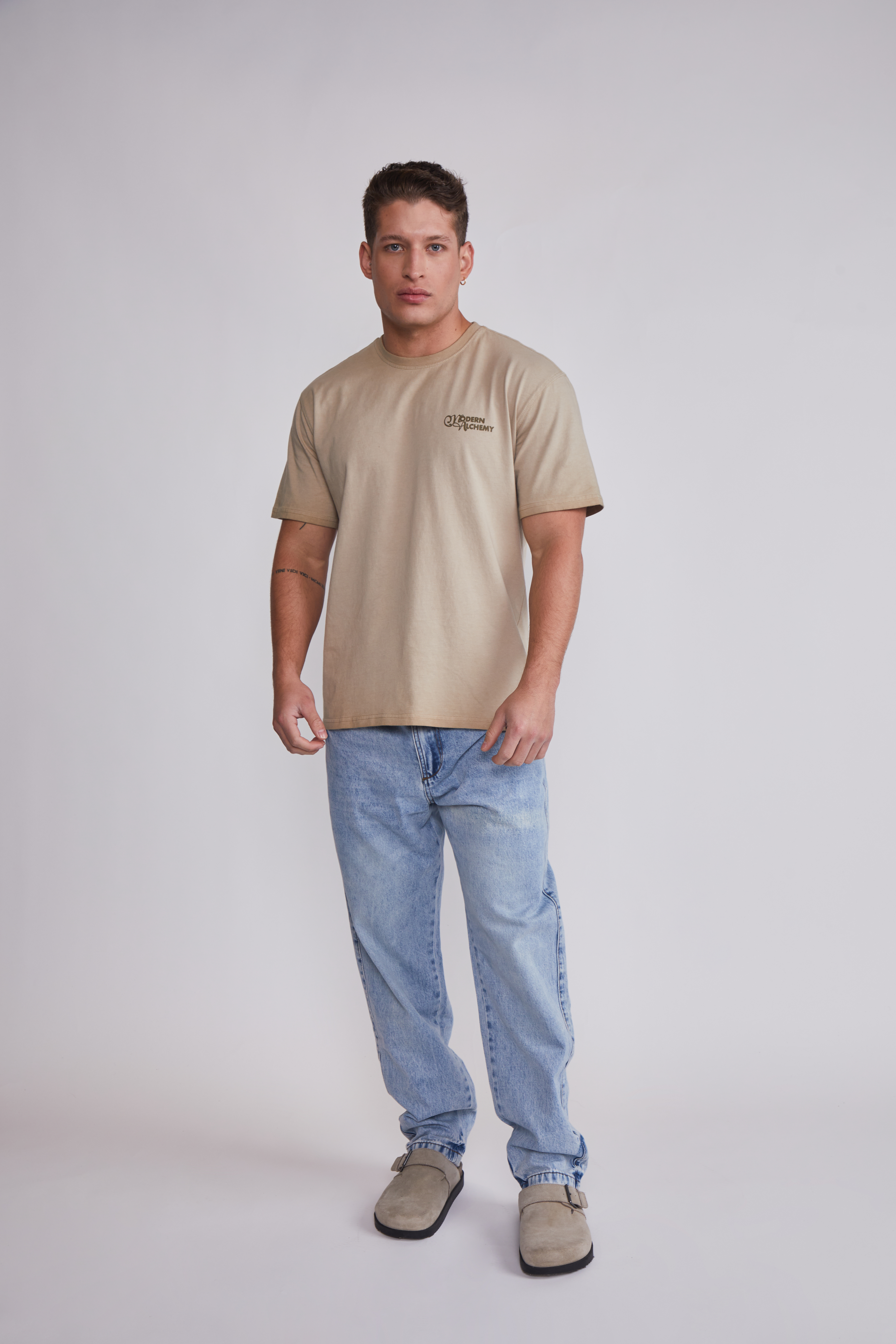 Polera Hombre Mano Beige Sioux 3
