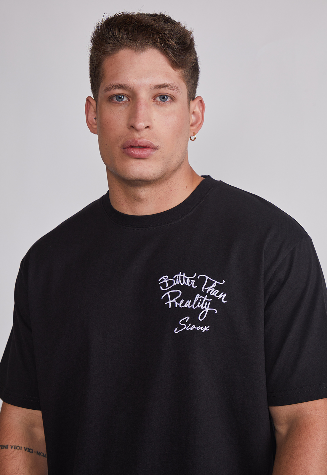 Polera Hombre Frases Negro Sioux 4