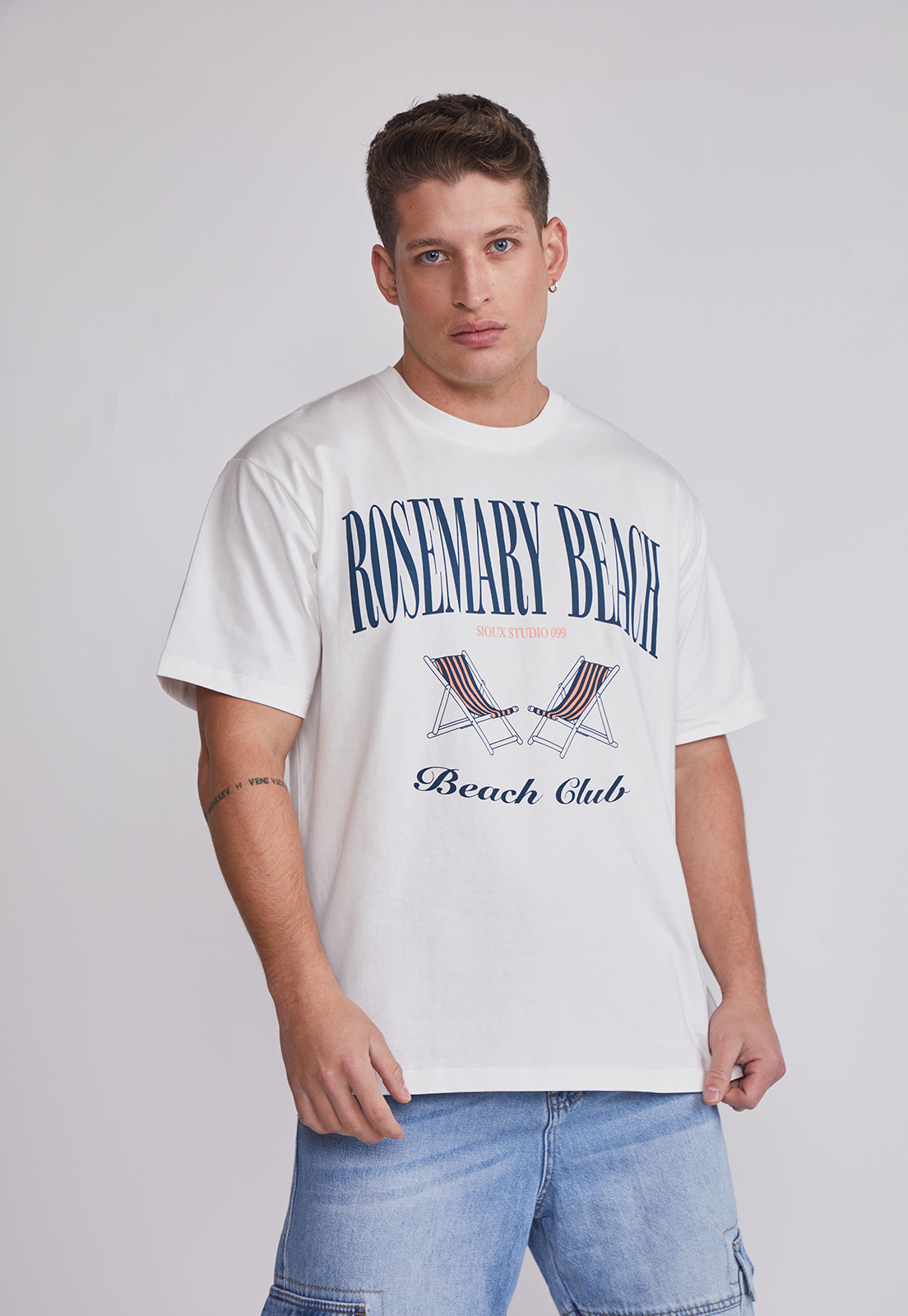 Polera Hombre Beach Crudo Sioux 1