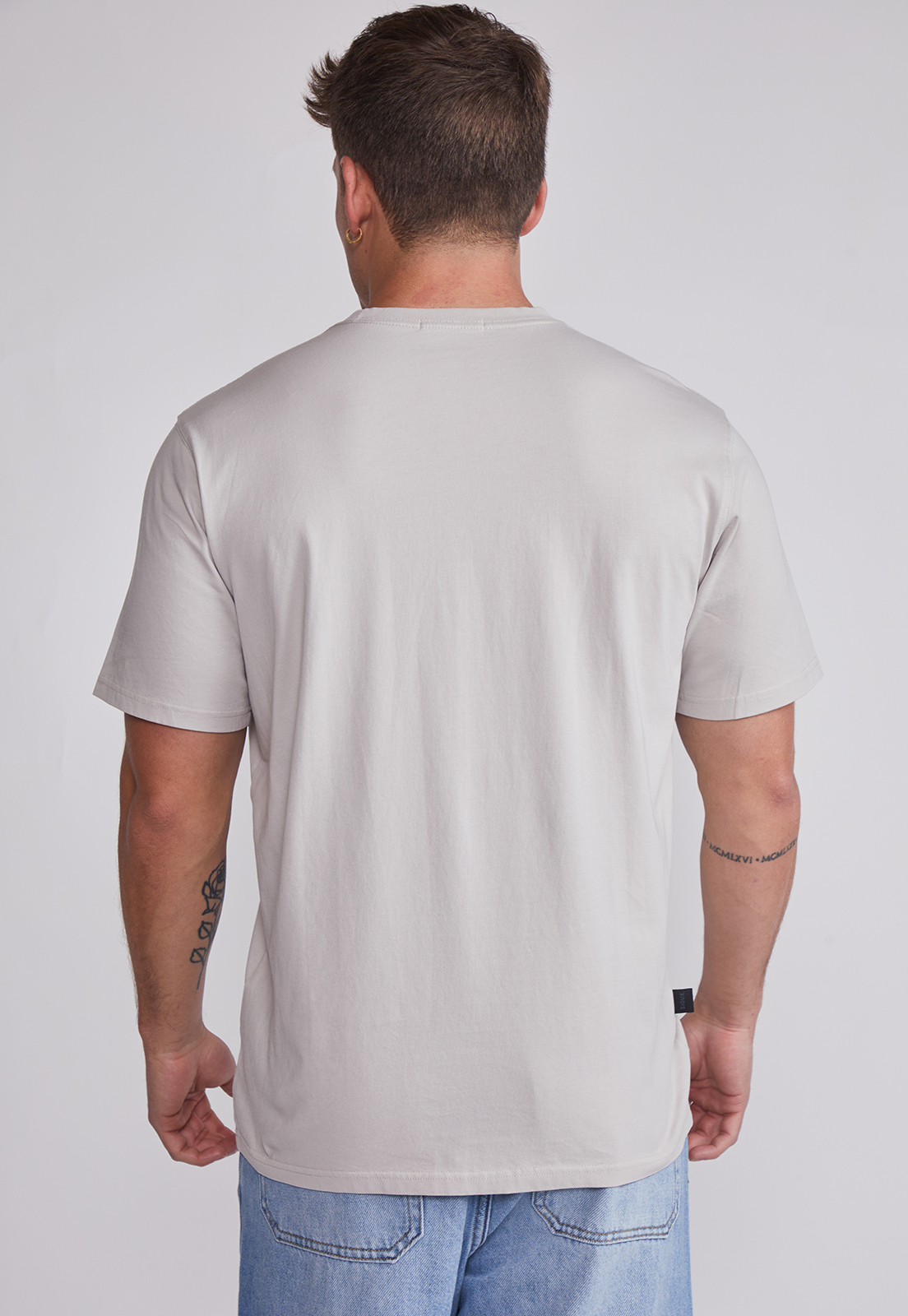 Polera Hombre Basic Gris Sioux 2