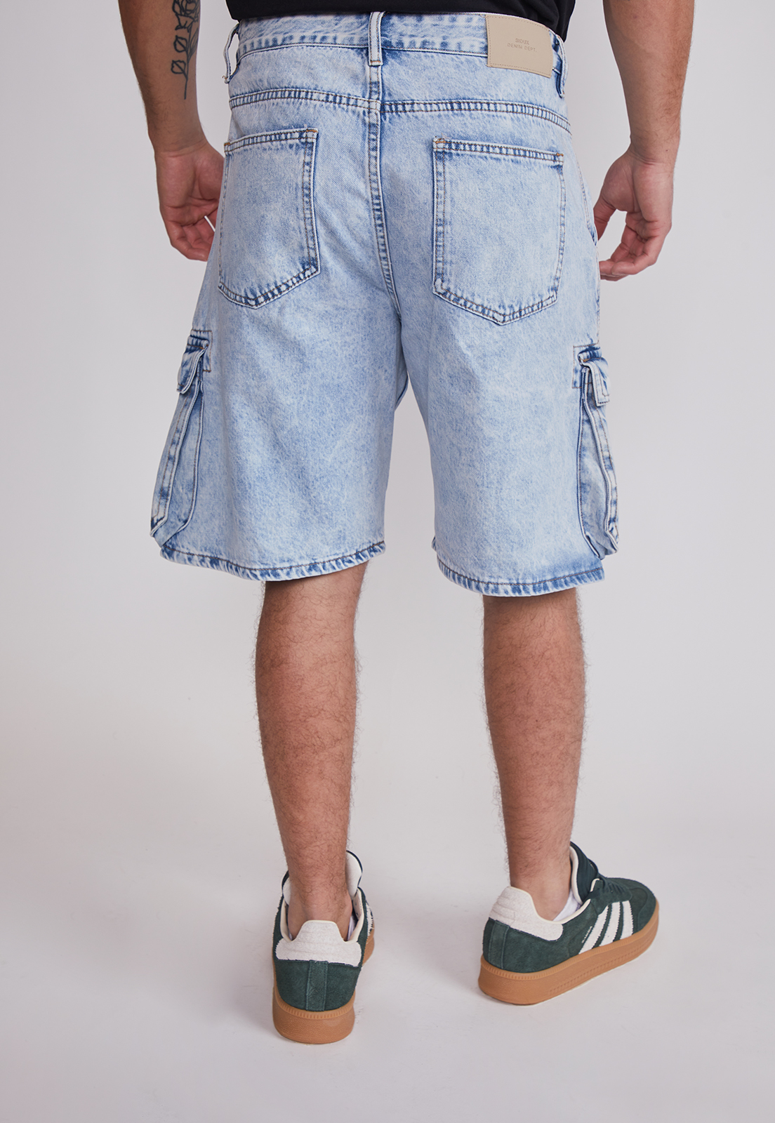 Bermuda Hombre Cargo Azul Sioux 3