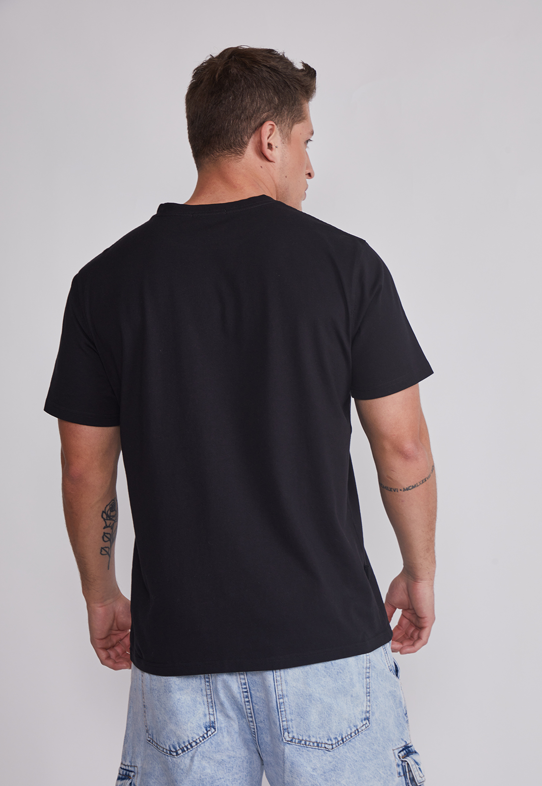 Polera Hombre Basic Negro Sioux 2