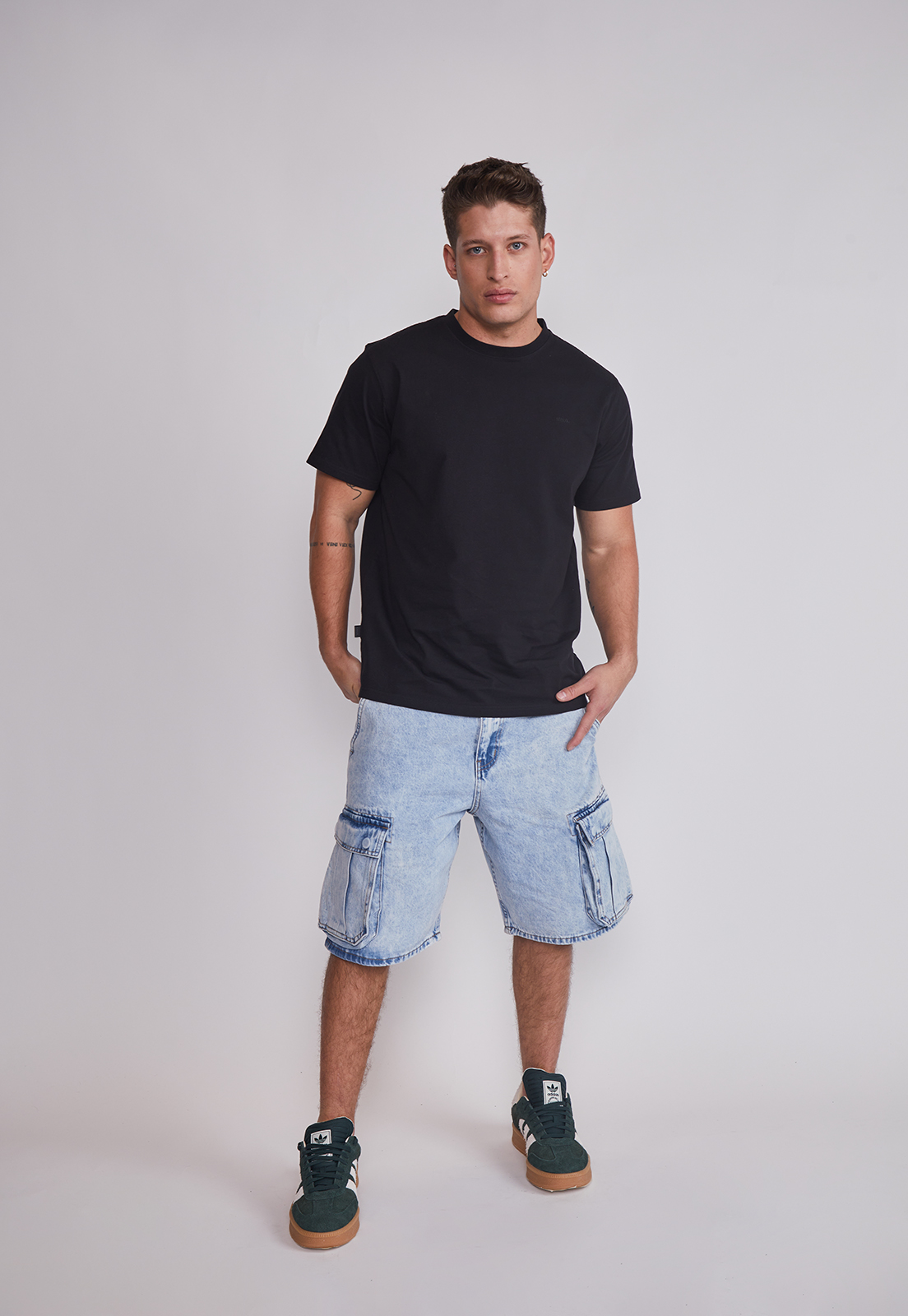 Polera Hombre Basic Negro Sioux 3