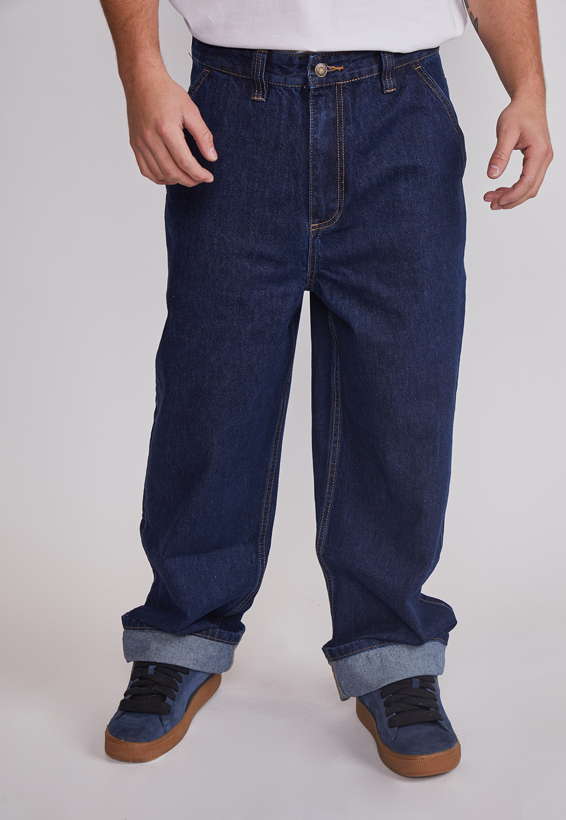 Jeans Hombre Skate Fit Azul Sioux 1