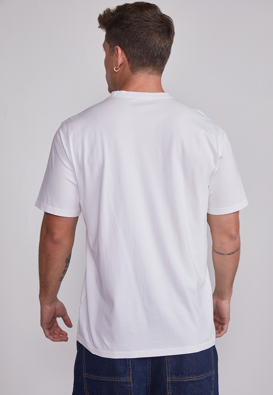 Polera Hombre Basic Blanco Sioux 2
