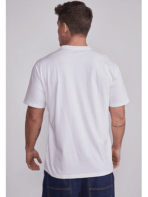 Polera Hombre Basic Blanco Sioux