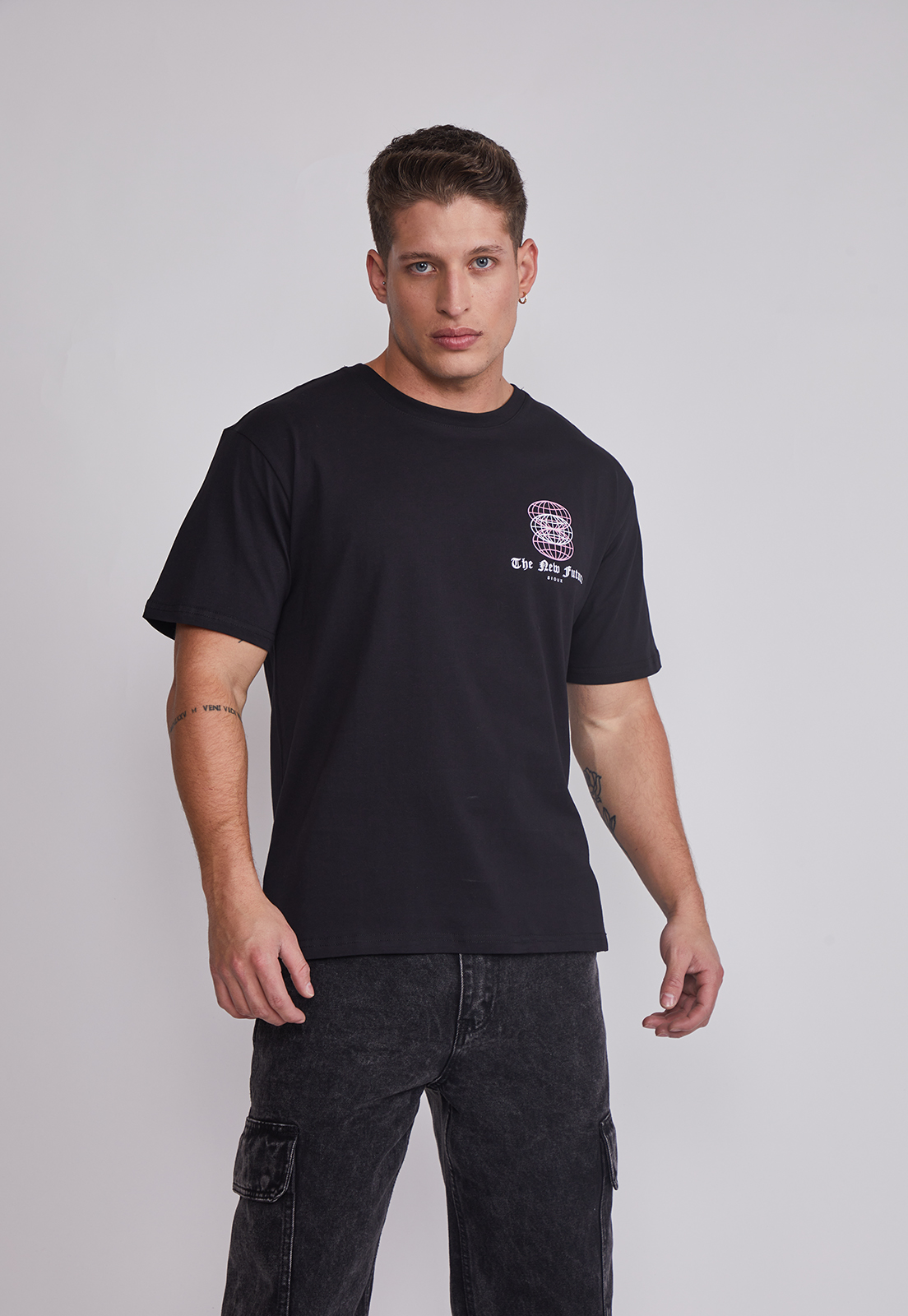 Polera Hombre Future Negro Sioux 1