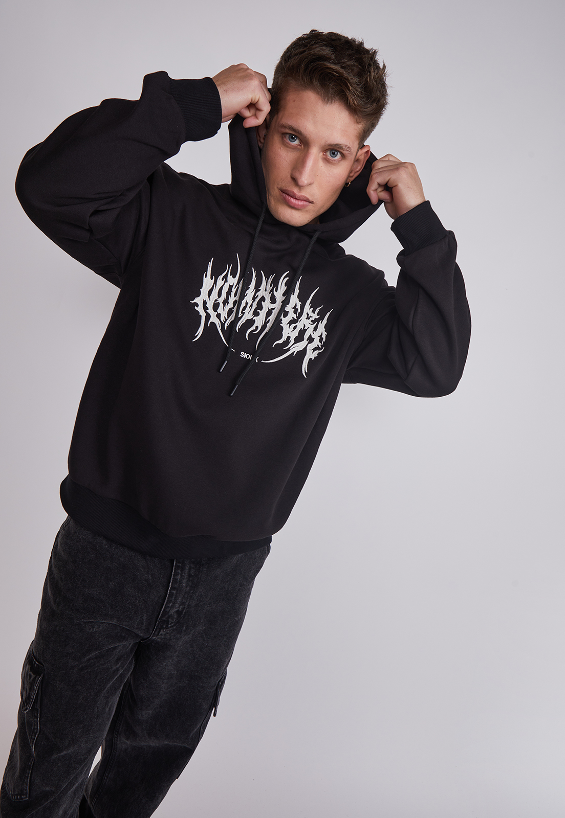 Polerón Hombre Bordado Death Negro Sioux 2