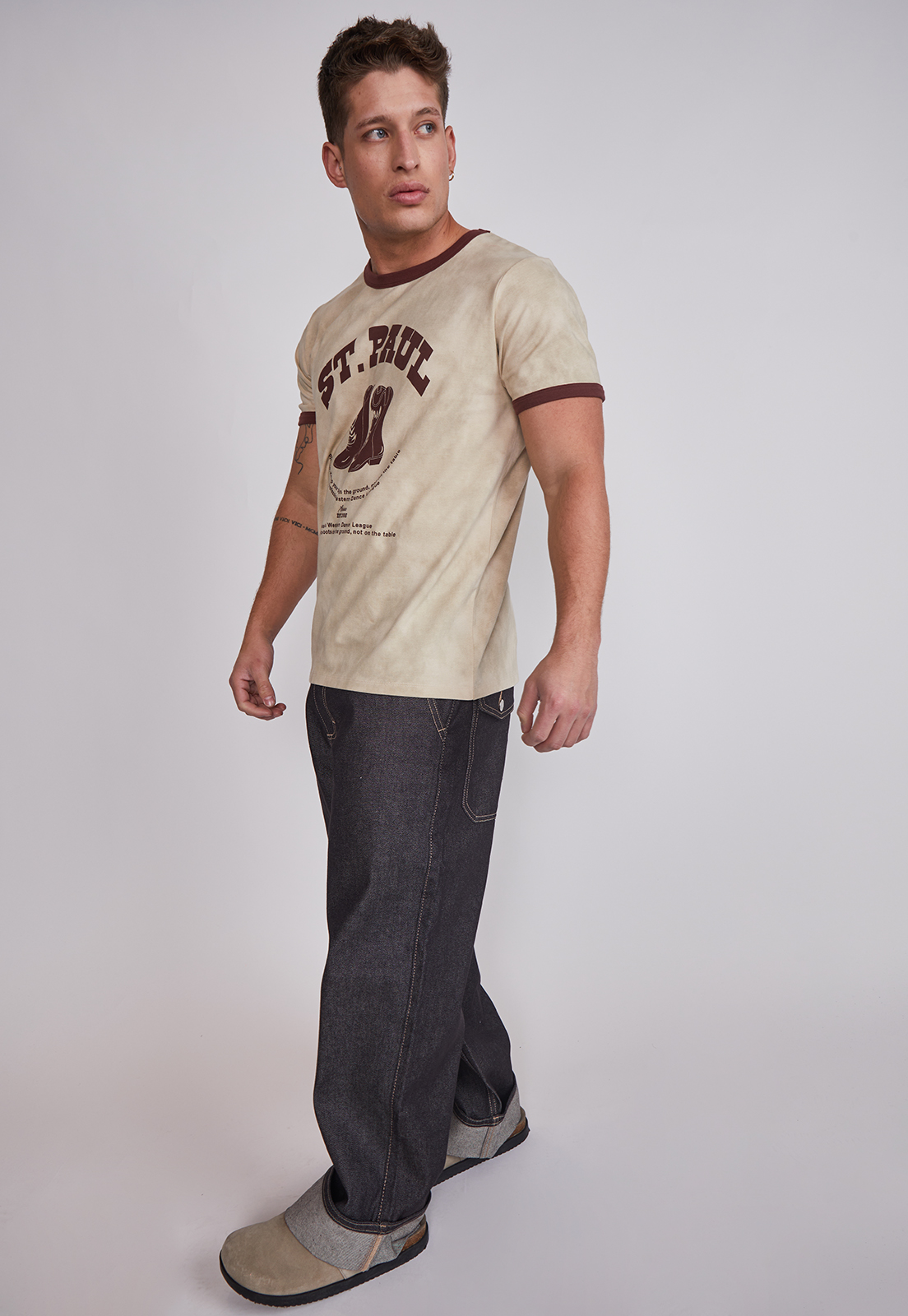 Jeans Hombre Baggy Moda Basta Negro Sioux 2