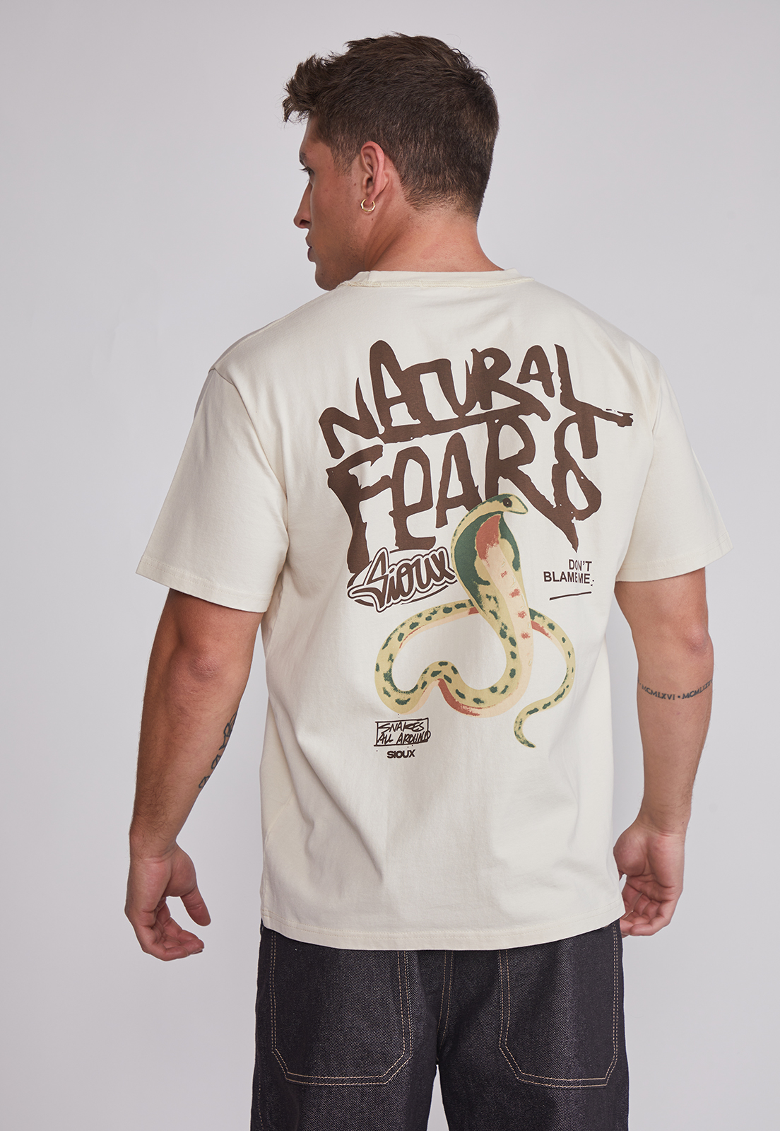 Polera Hombre Serpiente Beige Sioux 2