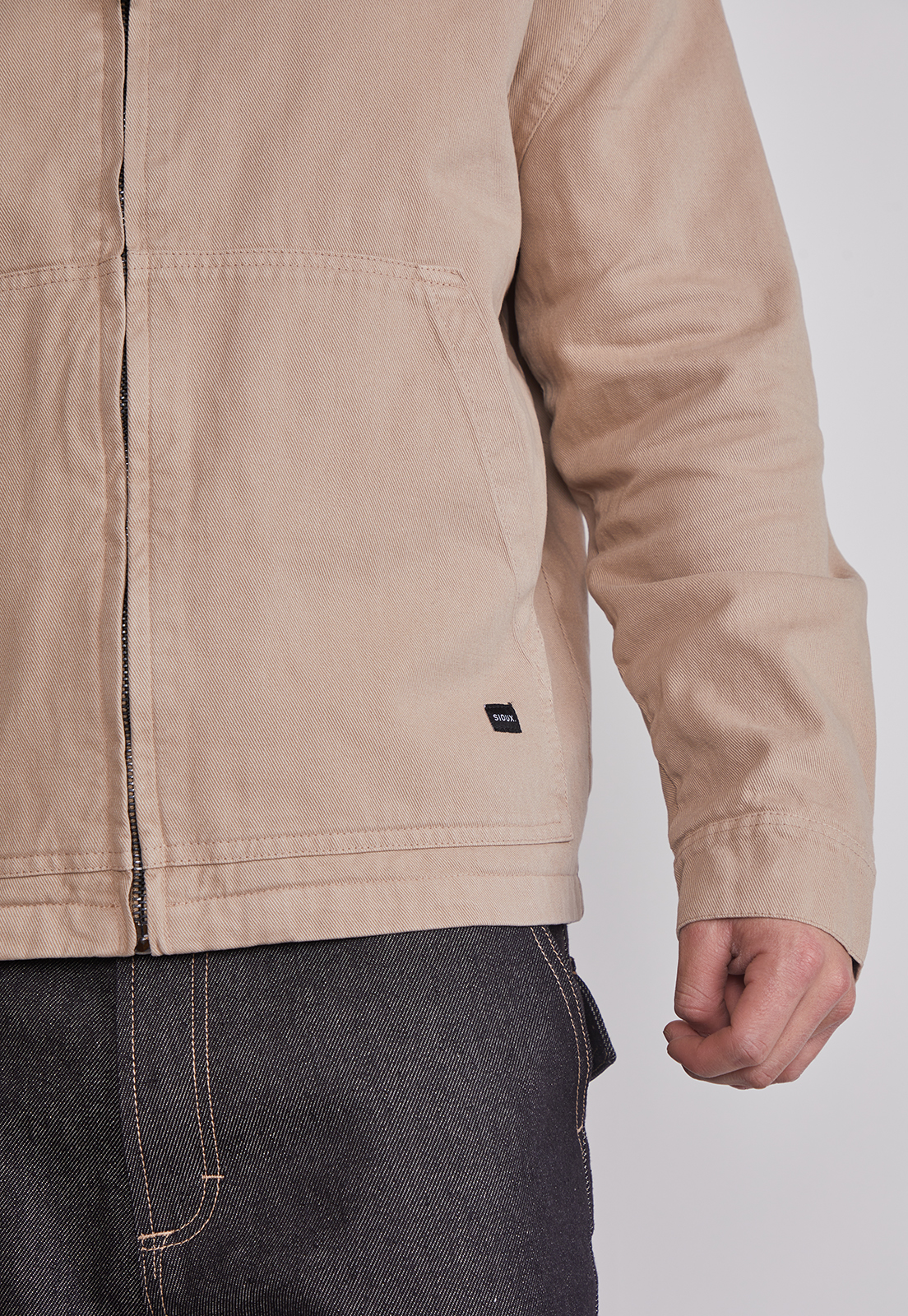 Chaqueta Hombre Con Cierre Beige Sioux 3