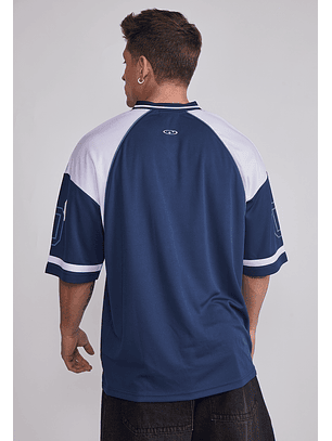 Polera Hombre Oversize Azul Sioux