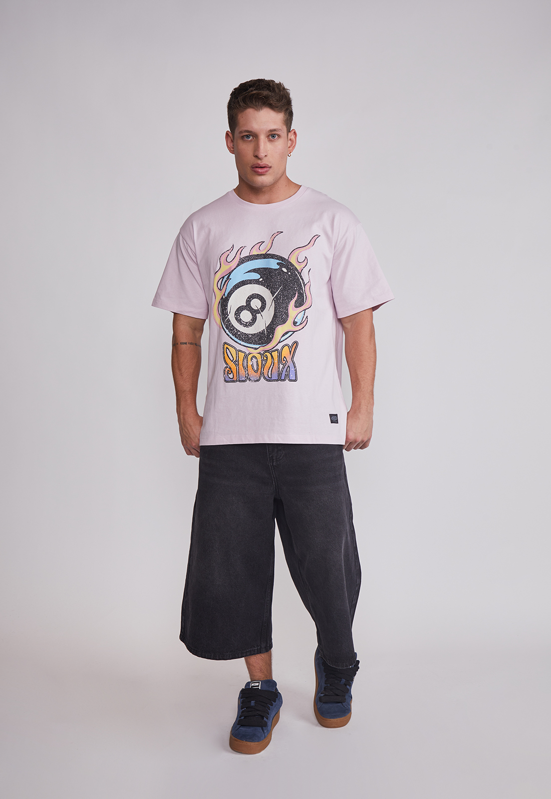 Polera Hombre Bola Billar Rosado Sioux 3