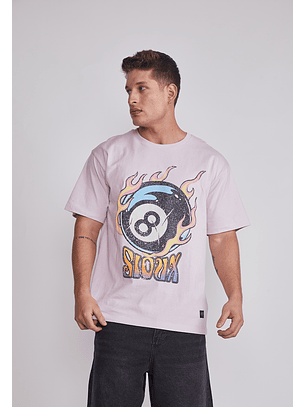 Polera Hombre Bola Billar Rosado Sioux