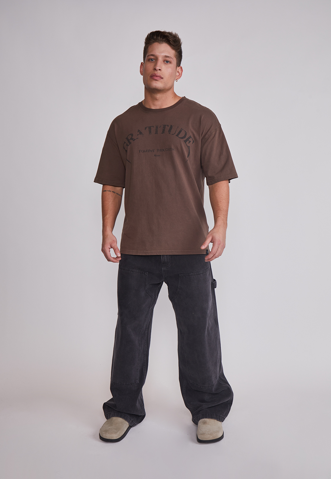 Polera Hombre Lavada Wals Café Sioux 3