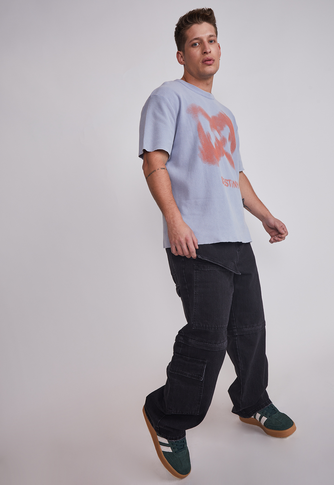 Jeans Hombre Cargo Desmontable Negro Sioux 3