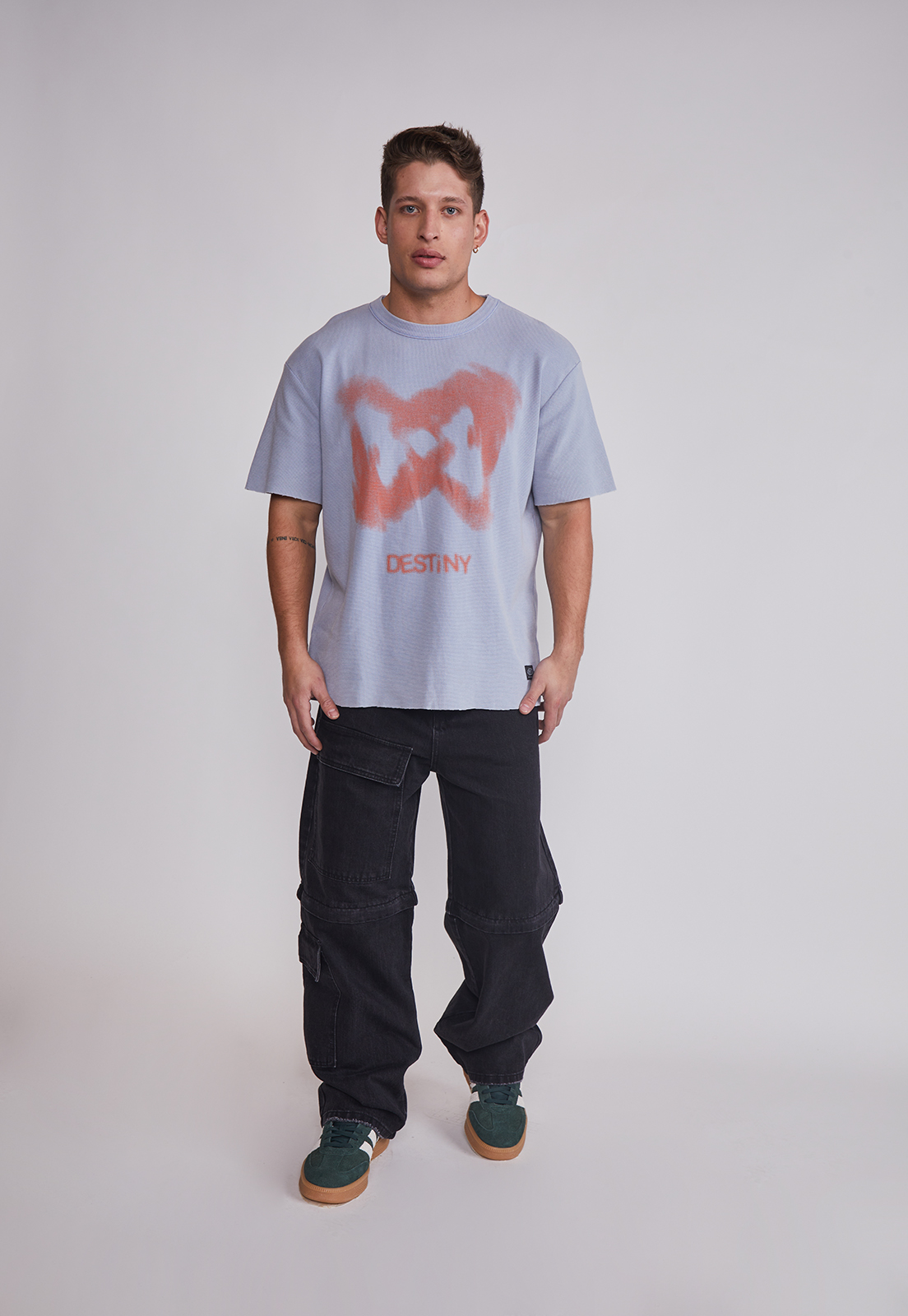 Polera Hombre Relaxed Celeste Sioux 3