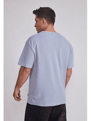 Polera Hombre Relaxed Celeste Sioux