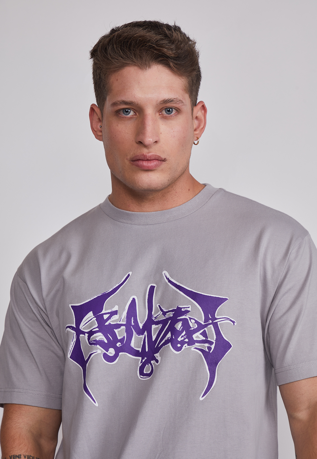 Polera Hombre Print Death Gris Sioux 4