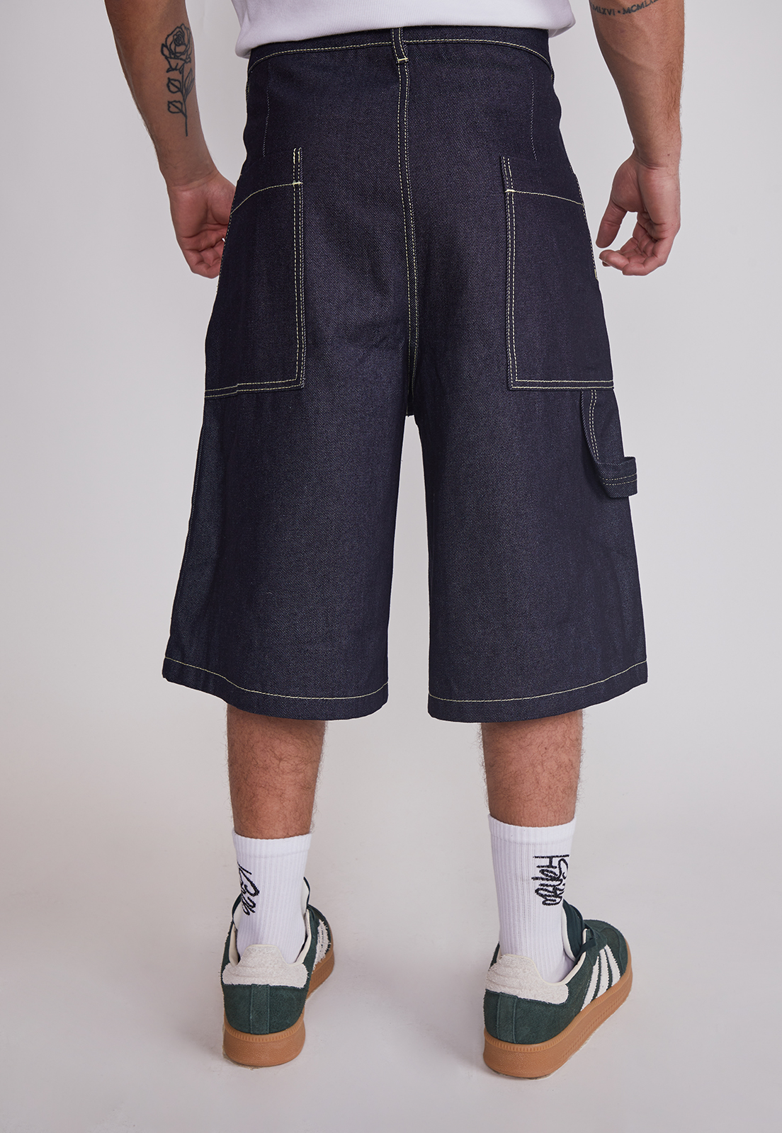 Bermuda Hombre Denim Costura Azul Sioux 4