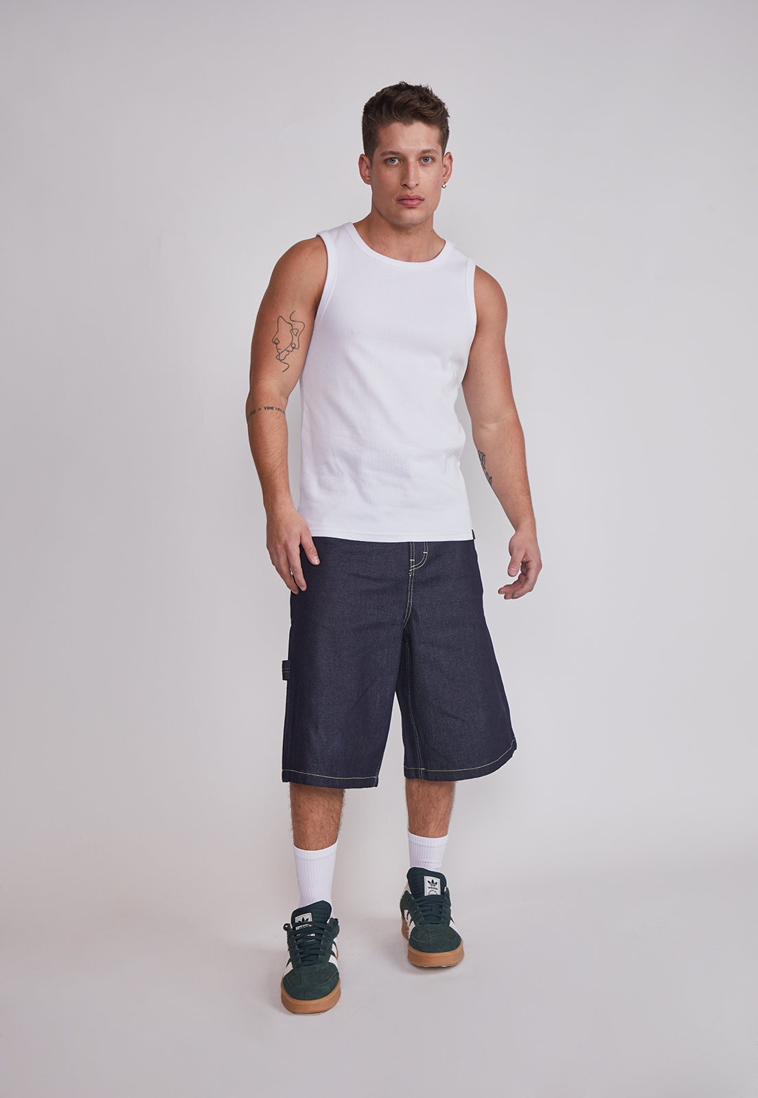 Bermuda Hombre Denim Costura Azul Sioux 5