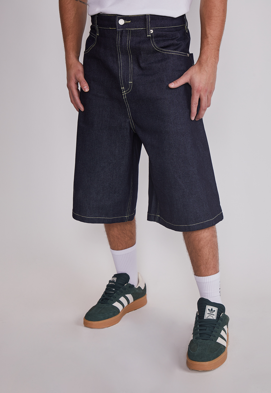 Bermuda Hombre Denim Costura Azul Sioux 1