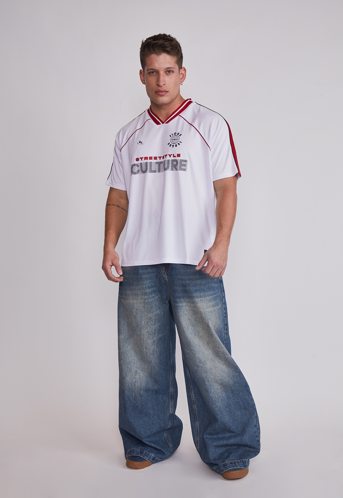 Polera Hombre Sport Moda Blanco Sioux 3