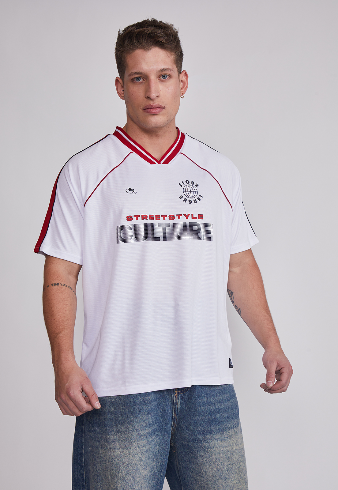 Polera Hombre Sport Moda Blanco Sioux 1