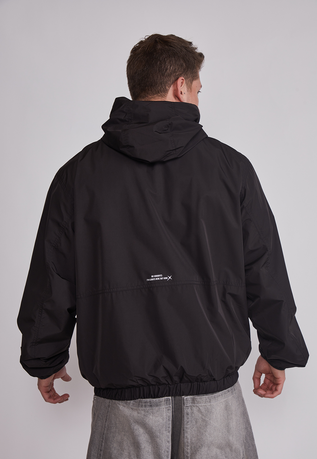 Cortaviento Hombre Con Cierre Metal Negro Sioux 4