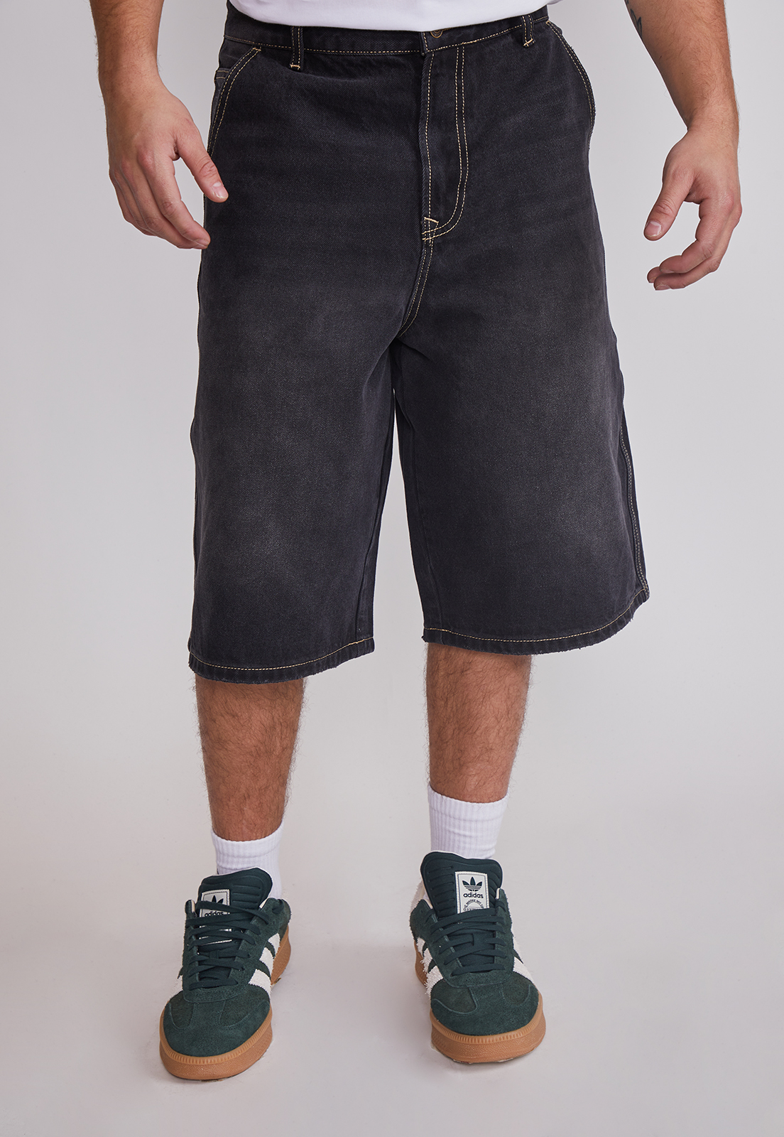 Bermuda Hombre Skate Negro Sioux 1