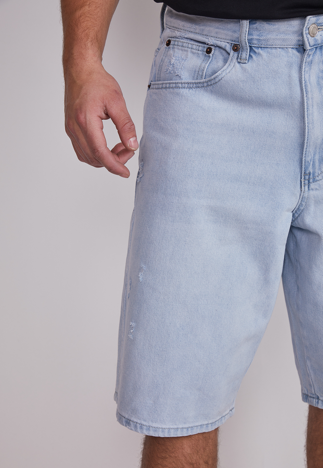Bermuda Hombre Baggy Light Celeste Sioux 3