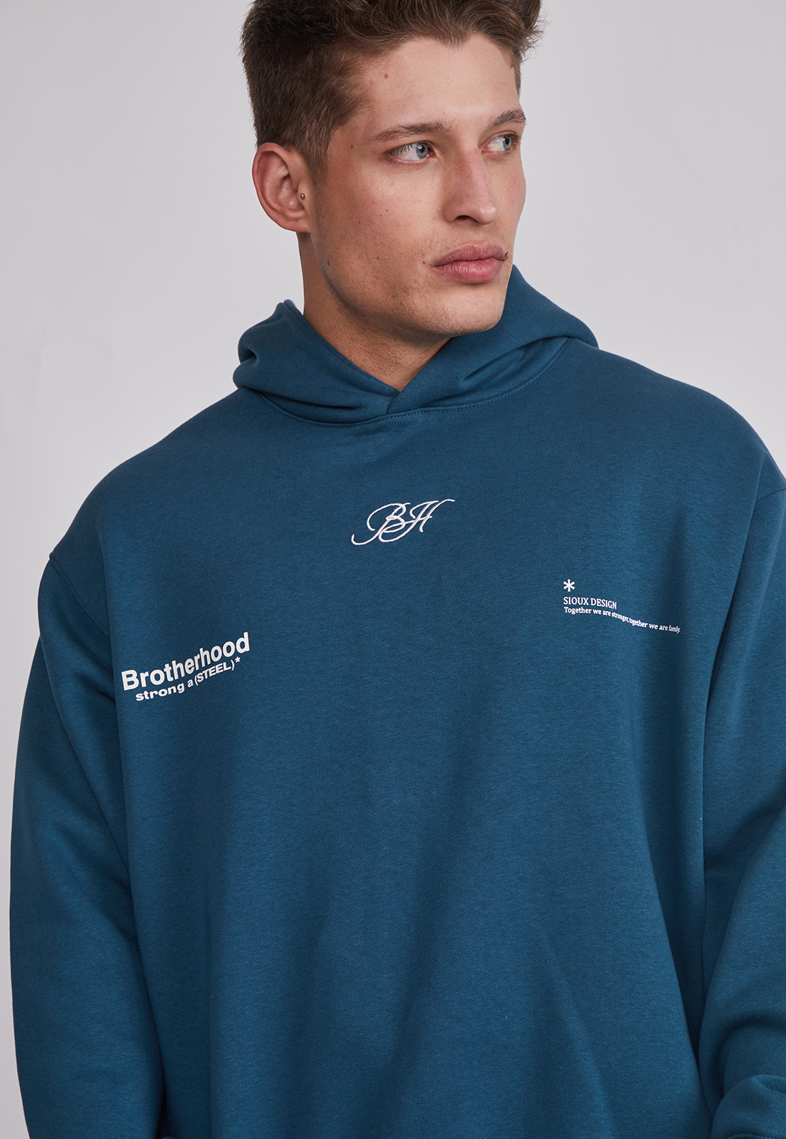 Polerón Hombre Bordado Petróleo Sioux 3