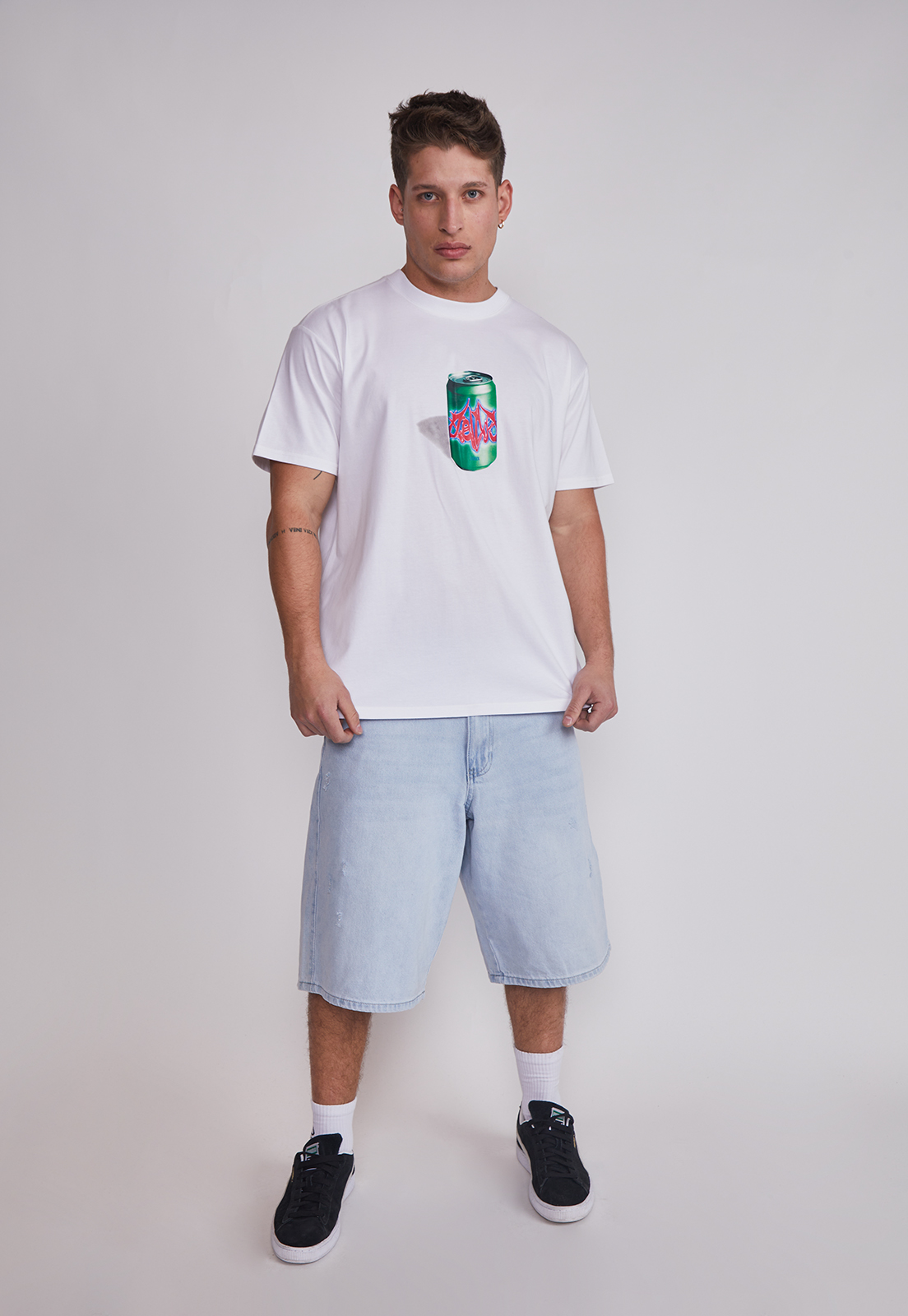 Polera Hombre Lata Death Blanco Sioux 3