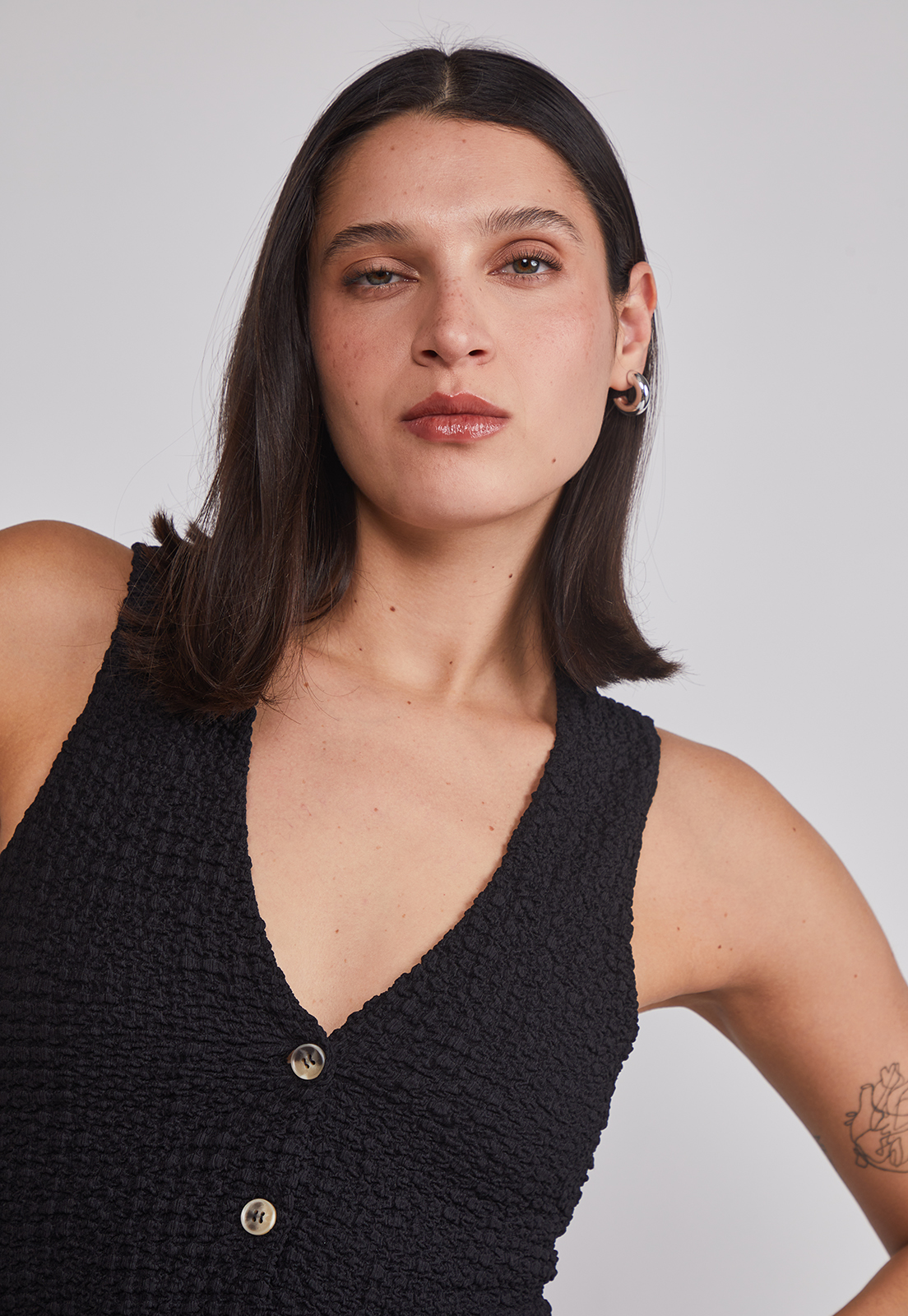 Peto Mujer Tipo Chaqueta Negro Sioux 5