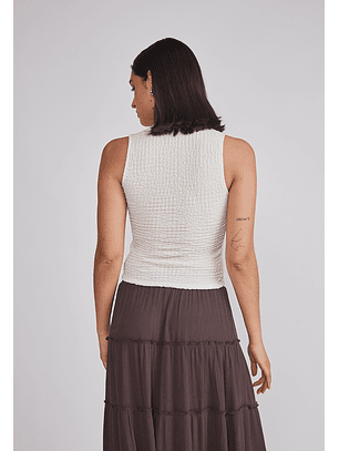 Peto Mujer Botones Crudo Sioux