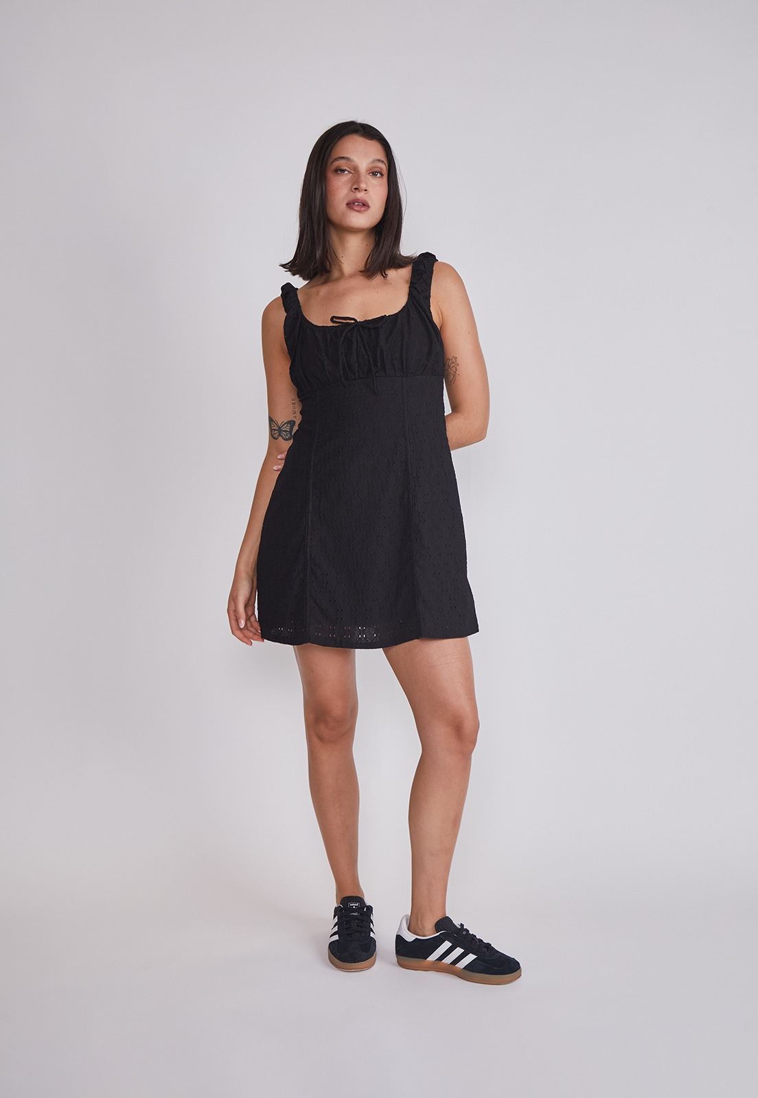 Vestido Mujer Tipo Corset Negro Sioux 5