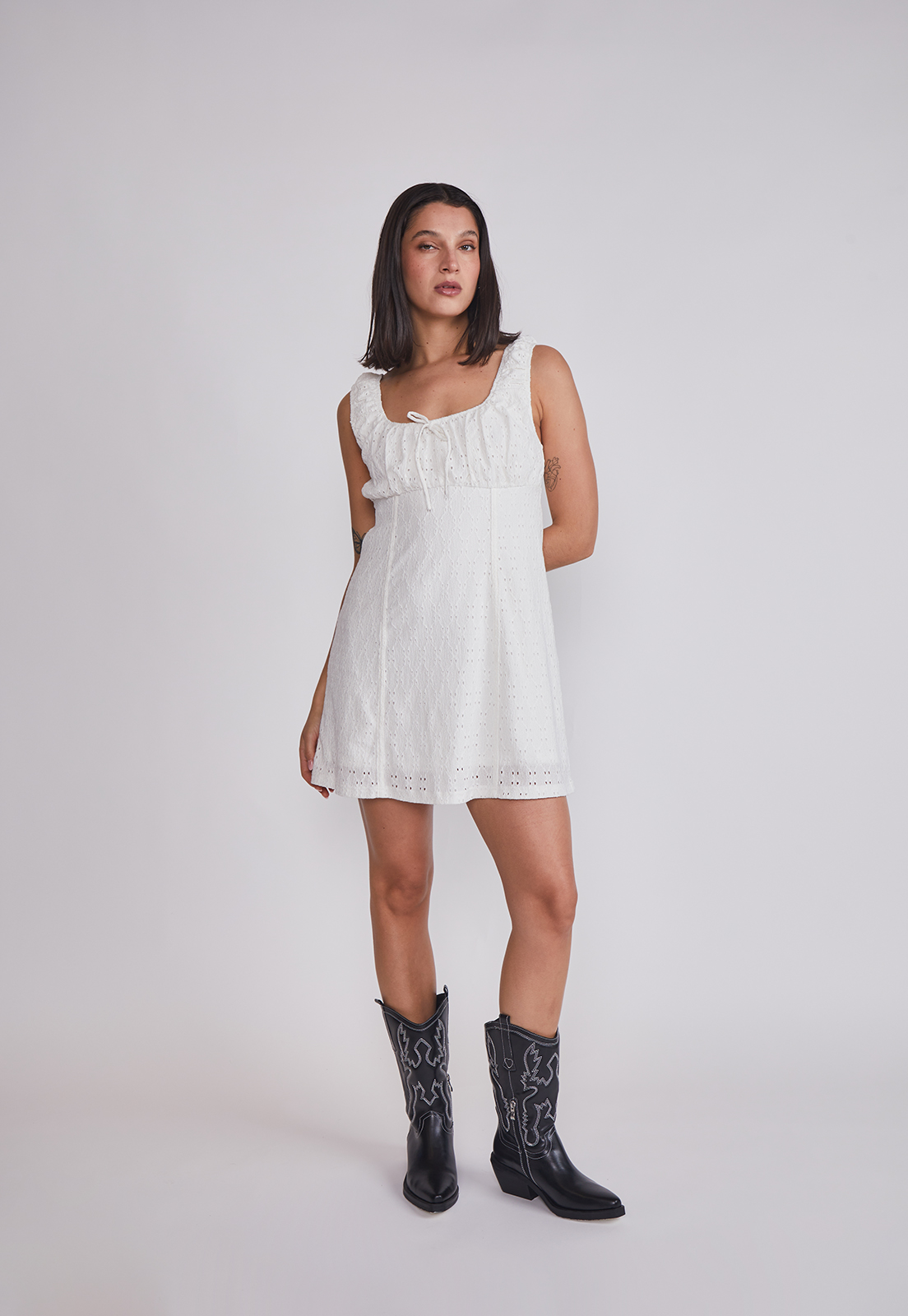 Vestido Mujer Tipo Corset Crudo Sioux 5