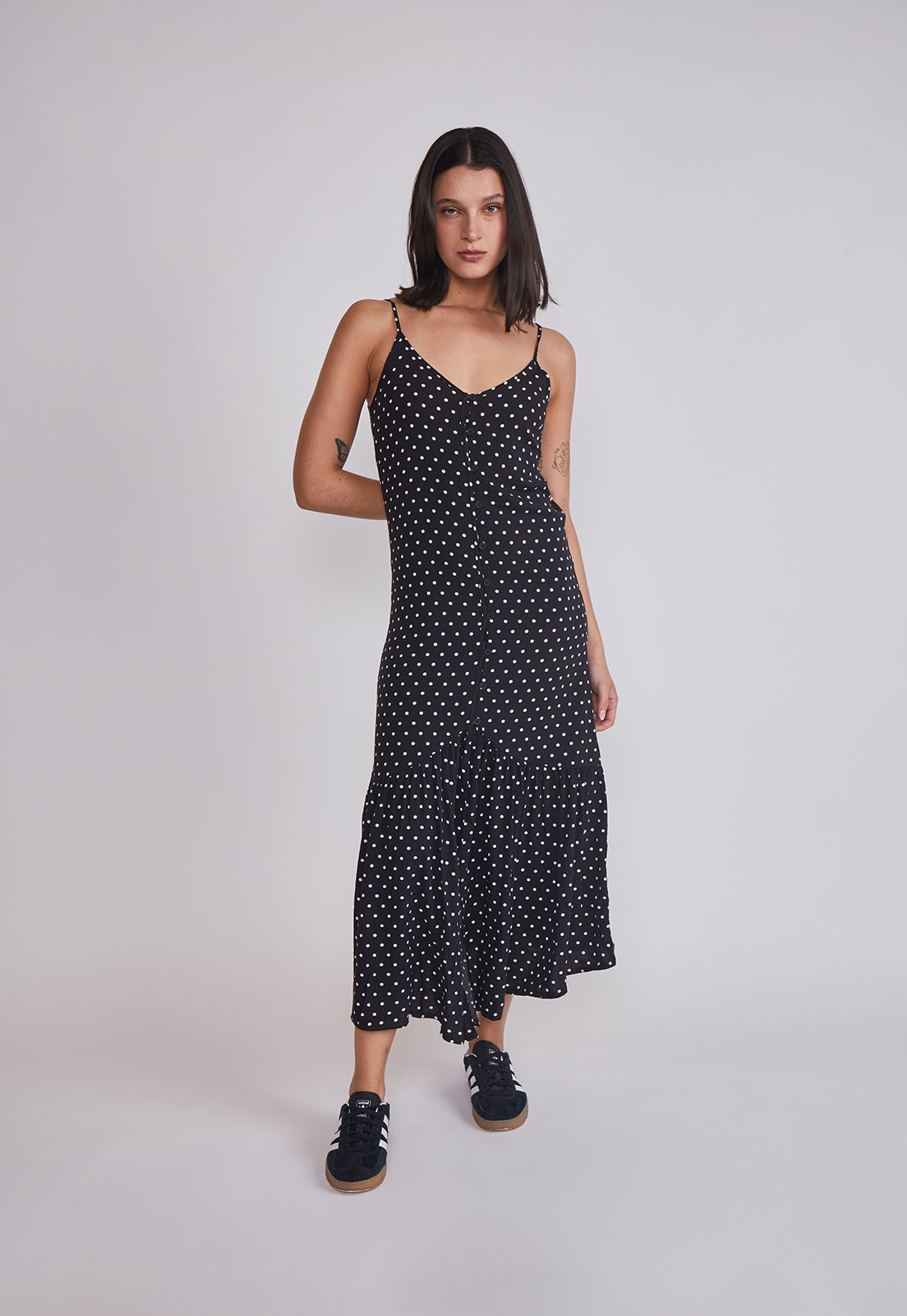 Vestido Mujer Largo Pabilo Negro Sioux 5