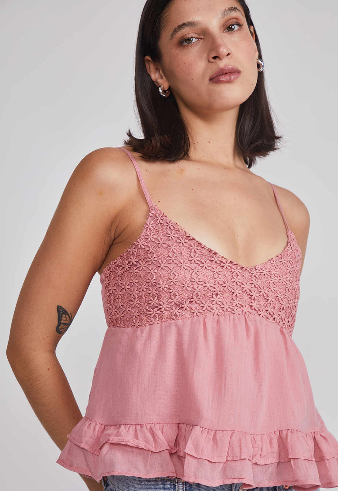 Blusa Mujer Pabilo Floral Rosado Sioux 5