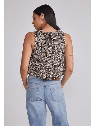 Blusa Mujer Globo Beige Sioux