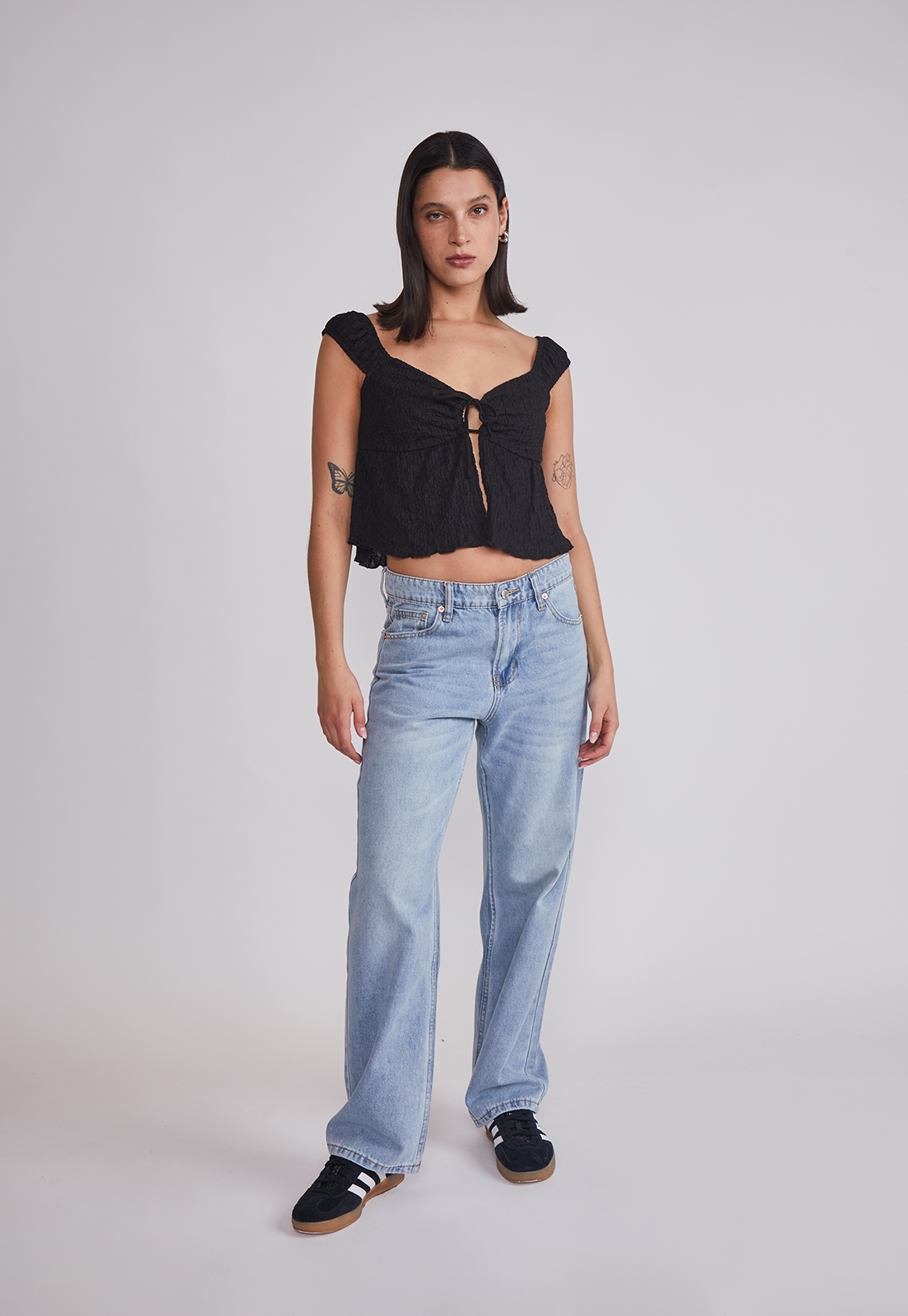 Peto Mujer Romantic Lazo Negro Sioux 3