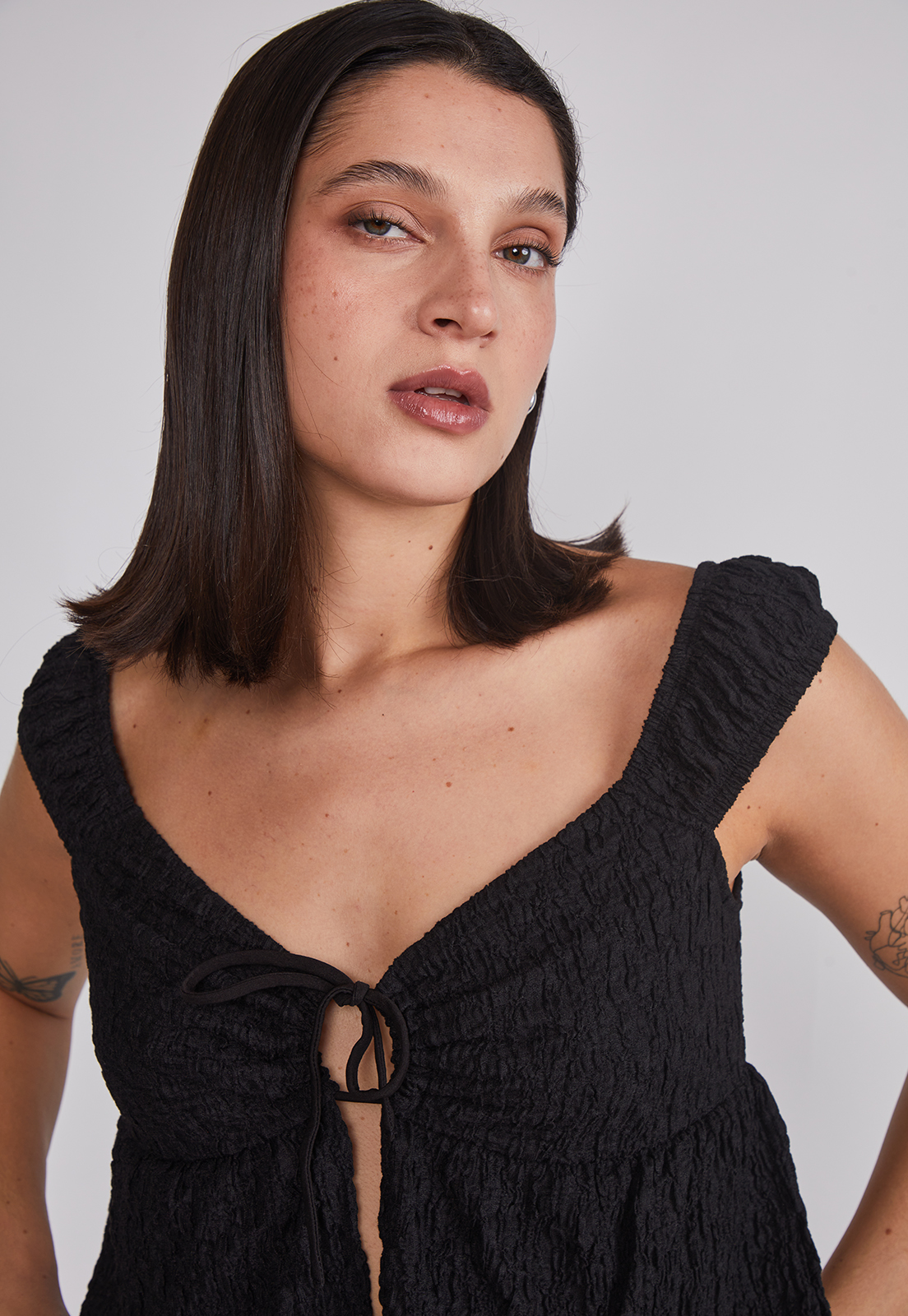 Peto Mujer Romantic Lazo Negro Sioux 4