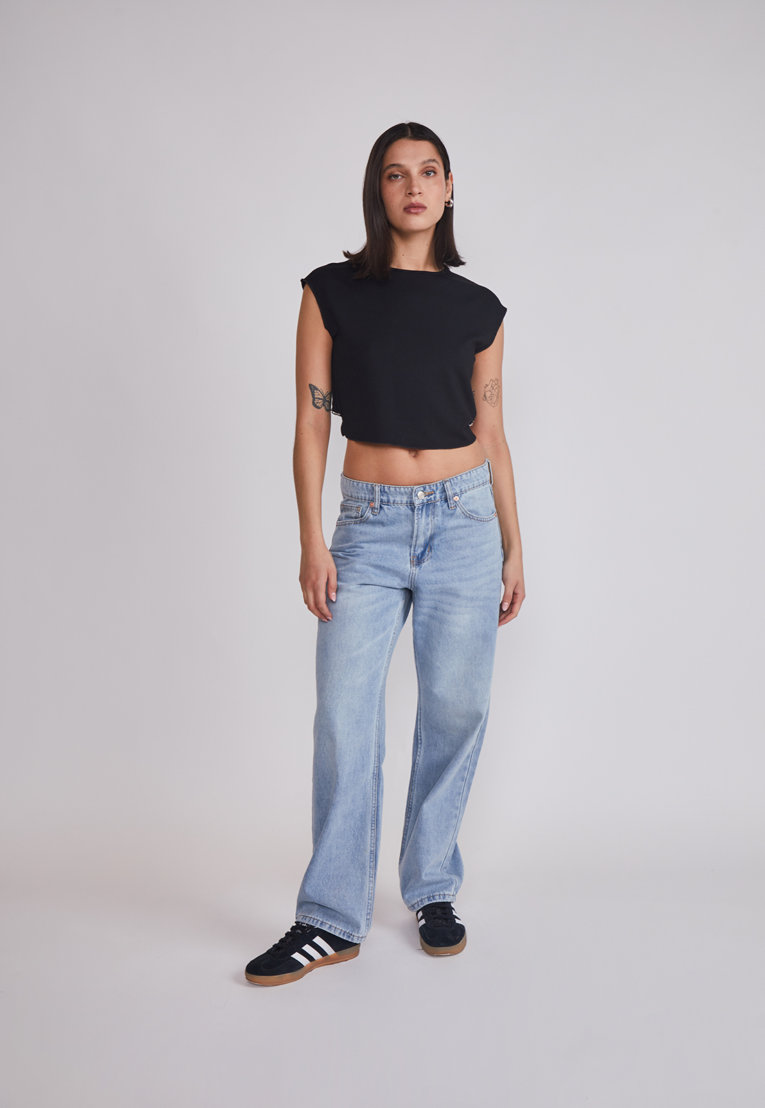 Peto Mujer Espalda Brillos Negro Sioux 3