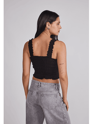 Peto Mujer Panal Elasticado Negro Sioux