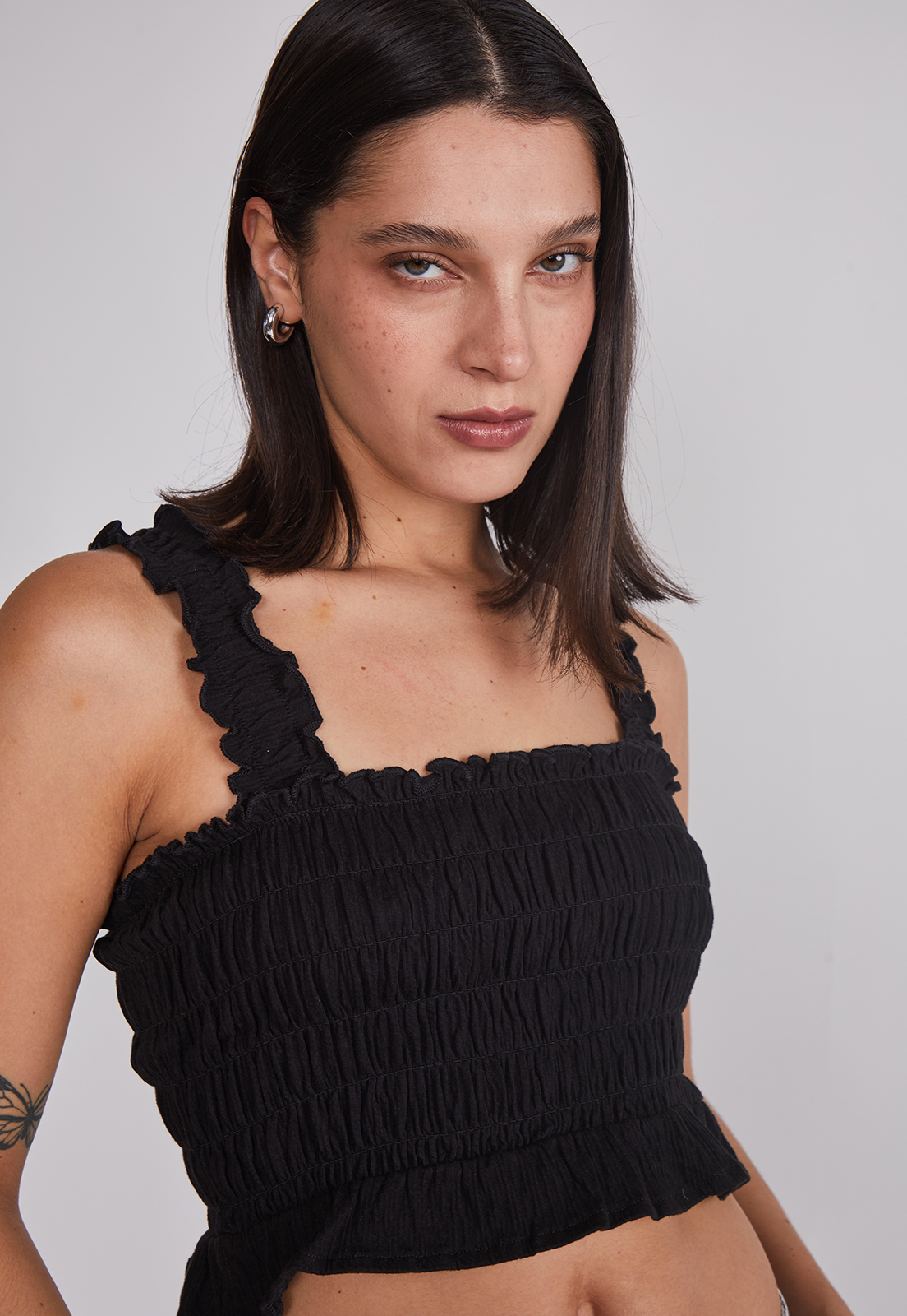 Peto Mujer Panal Elasticado Negro Sioux 4