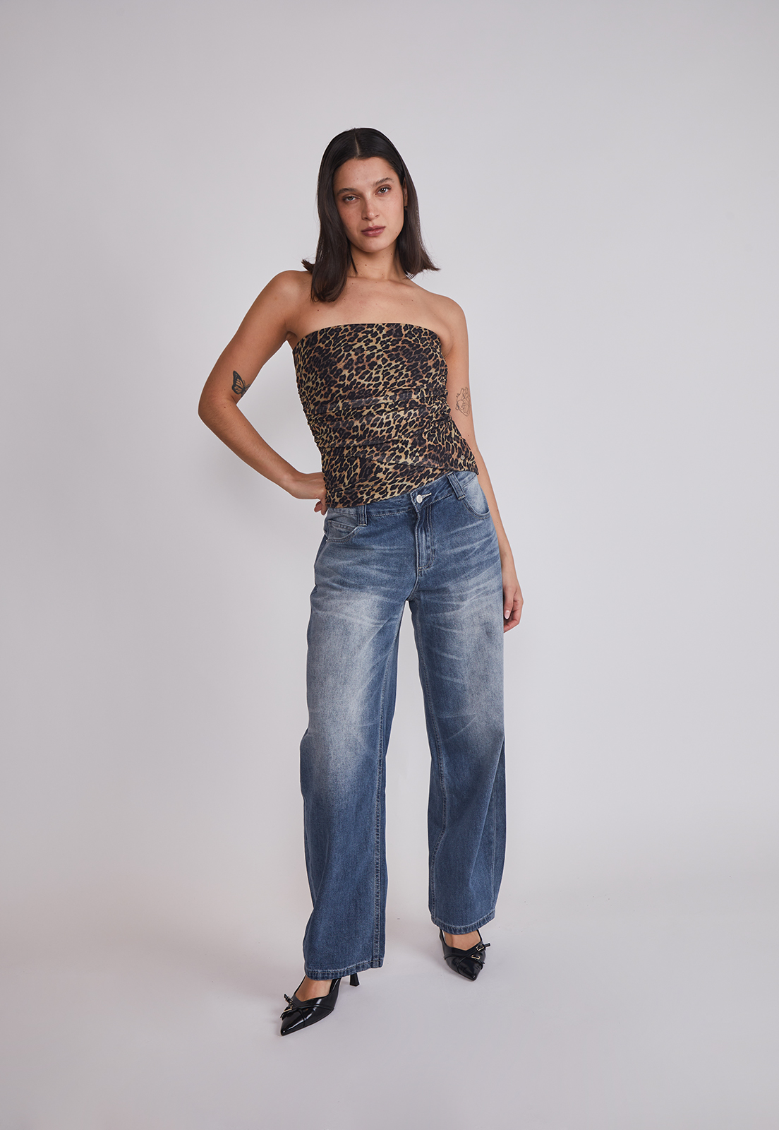 Peto Mujer Leopardo Beige Sioux 5